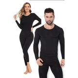 Belifanti Collection Termal Içlik Alt Üst Takım Siyah - L - XL