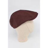 Belifanti Collection Yazlık Keten London Şapka Kasket Bordo