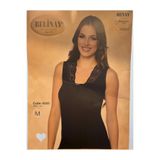 BELİNAY BELİNAY KADIN SATEN BİYELİ DANTELLİ ATLET 6505-SİYAH-M