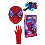 Belinay Çocuk Dünyası Örümcek Adam Spiderman Ok Atan Vantuz Ağ Fırlatan Eldiven ve Işıklı Maske Seti