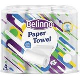 Belinno 2 Katlı Rulo Kağıt Havlu 6'lı - Beyaz