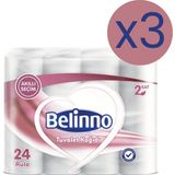 Belinno Tuvalet Kağıdı 2 Katlı 24 Rulo x 3 Paket