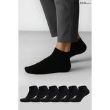 Belinoplus 6 Lı Paket Bambu Siyah Renk Patik Çorap - 40 - 44