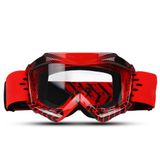 BELINOUS ATV Dirt Bike Motosiklet Motokros MX, UV Korumalı, Genç Arazi Bisikleti Gözlükleri 3-12 Yaş Çocuklar için Yumuşak Kayışlı, Kırmızı