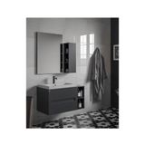 Belinza Aurora 85 cm Antrasit-Beyaz Banyo Dolabı