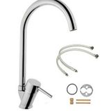 Belinza BLZ50038 Krom Tek Su Girişli Alttan Lavabo Bataryası