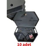 Belirtilmemiş 10 Adet Fare Istasyonu Kullanıma Hazır Zehri Içinde Fare Kapanı Haşere Tuzağı