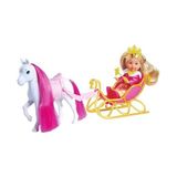 Belirtilmemiş 105733701, Evi Prenses Sürüş Eğlencesi, Prenses Evi ve Özel Kıyafeti, Kış Kızağı & Atı ile Birlikte, Prenses Aksesuarları, 12CM