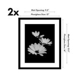 Belirtilmemiş 13X16 Resim Çerçevesi 2 Inç Siyah Set - Mat ile 10X13 Resim Çerçevesi Veya 13X16 Mat Olmayan Çerçev