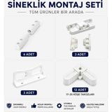 Belirtilmemiş 17 -25 Menteşeli Sineklik Tamir Takımı 3 Takım