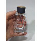Belirtilmemiş 2 Adet Cam Kolay Kapama Sprey Kolonya Parfüm Şişesi 50 ml - Boş Şişe Gold Siyah Kapaklı, PRFM-00271