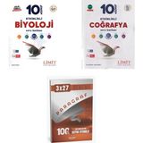 Belirtilmemiş 2027 Limit 10. Sınıf Etkinlikli Biyoloji Maarif + Coğrafya Soru + Anla Kazan Paragraf Deneme 3'lü Set