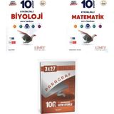 Belirtilmemiş 2027 Limit 10. Sınıf Etkinlikli Biyoloji + Matematik Maarif Soru + Anla Kazan Paragraf Deneme 3'lü Set