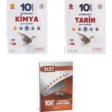 Belirtilmemiş 2027 Limit 10. Sınıf Etkinlikli Kimya + Tarih Soru + Anla Kazan Paragraf Deneme 3'lü Set