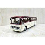 Belirtilmemiş 25 cm 1/43 Ölçek Bordo Metal Mercedes Benz O302 Otobüs Maketi