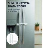 Belirtilmemiş 4 Adet Dolap ve Kapak Emniyet Kilidi Evde Güvenli Kullanım Için Yeni Nesil