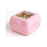 Belirtilmemiş 4 Bölmeli Çocuk Beslenme Kutusu Kaşık ve Çatallı - Yemek Saklama Kabı Beslenme Kabı - 249 ml - Pembe