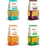 Belirtilmemiş 4’lü Doğal Glutensiz Makarna Serisi Mısır&pirinç 400 gr (Risoni-Fusilli-Penne-Elbow)
