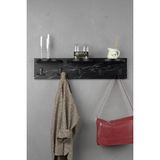 Belirtilmemiş 5 Li Duvar Askılığı Bendir Siyah 80 cm - (ClearEyelets)Black-RadiantOrchid
