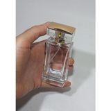 Belirtilmemiş 50 Adet Cam Kolay Kapama Sprey Kolonya Parfüm Şişesi 50 ml - Boş Şişe Elmas Gold Kapaklı, PRFM-0027