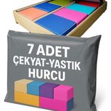 Belirtilmemiş 7 Adet Hurç Çekyat Baza Altı Hurcu 62X37X24 cm Yastık Yorgan Kıyafet Düzenleme Eşya Taşıma