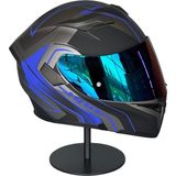 Belirtilmemiş 902-1 Az Blue Çene Açılır Motosiklet Kaskı – Güneş Gözlüklü (Rainbowgreen Vizörlü)