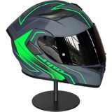 Belirtilmemiş 902-1 Az Green Çene Açılır Motosiklet Kaskı – Güneş Gözlüklü (Smoke Vizörlü) - XL