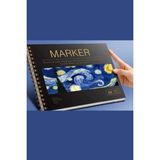 Belirtilmemiş A4 Marker Kalem Defteri-Sert Kapak, 60 Yaprak 130GR (Arkaya Geçirmez) mavi - 1BW-Beyaz - Resim Defterleri