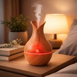 Belirtilmemiş Ahşap Görünümlü Hava Nemlendirici ve Aroma Difüzörü,buhar Makinesi, - ahşap renkli