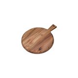 Belirtilmemiş Akasya Saplı Yuvarlak Sunum Kesme Tahtası - Akasya Peynir Sunum Tahtası 40 * 31 * 1.5cm