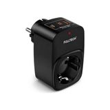 Belirtilmemiş Akım Korumalı Priz, Tekli Priz, Usb’li Priz ve Type-C Priz, Priz Çoklayıcı, Voltaj Korumalı Priz, 16A 3680W Duvar Tipi (Siyah)