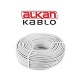 Belirtilmemiş Alkan 3x2,5 Antigron Kablo 1mt - DİĞER - Beyaz - Gri