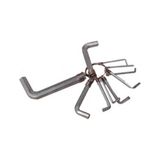 Belirtilmemiş Allen Anahtar Takım Altı Köşeli 10 Parça Alyan (5047) - 00-Siyah - Beyaz - 0,7 - 1,3 cm