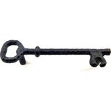 Belirtilmemiş Antika Tarz Dekoratif Pirinç Anahtar Şeklinde Kapı Çekme Kolu, Mobilya, Sandık, Kutu Kulbu - 128MM,