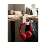 Belirtilmemiş Atalarstudio Kulaklık Standı Masa Kenarı Kıskaç Tutucu, Mini Figür Sergi Yüzeyli, 18-33MM Masa Uyumlu, Vidalı Sıkıştırma Sistemi, Oyun ve Ofis Masası Aksesuarı, 3D Baskı, Beyaz