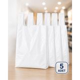 Belirtilmemiş Atlet Tipi Market Poşeti 56X46 cm Beyaz 5, 10, 20, Adet