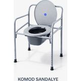 Belirtilmemiş Ayarlanabilir Komod Sandalye Tuvaletli Hasta Wc Sandalyesi Taşınabilir Lazımlık Klozetli Engelli Yaşlı Hasta Sandalyesi