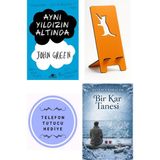 Belirtilmemiş Aynı Yıldızın Altında - John Green + Telefon Tutucu + Bir Kar Tanesi