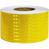 Belirtilmemiş BADEM10 Reflektörlü Araç Oto Dış Aksesuar Bant Sarı Reflektif Fosforlu Şerit Bant 7.5 cm 5 mt Ikaz
