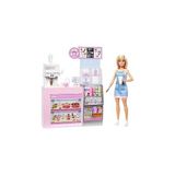 Belirtilmemiş Barbie'nin Kahve Dükkanı Barbie'nin Kahve Dükkanı Oyun Seti Sarışın Barista Barbie, Kahve Makinesi