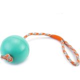 Belirtilmemiş Beeztees Köpek Oyuncağı, Ipli Dolu Top, Kauçuk, Turkuaz, 30CM