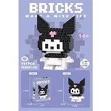 Belirtilmemiş Bricks Sanrio Kuromi 3D Yapboz Puzzle 151 Parça Eğlenceli Yapı Oyuncakları 14+ Yaş Aralığı İçin