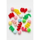 Belirtilmemiş Busstier Kedi Oyuncak Seti Peluş Toplar ve Spiralli Renkli Oyun Oyuncakları Av Içgüdüsünü Destekley