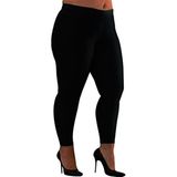 Belirtilmemiş Butik Cool Lüks Kadın Tayt Siyah Termal Büyük Beden 3XL Battal Full Licra