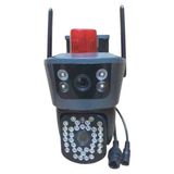 Belirtilmemiş Çift Lensli 40 LED Wifi Ip Dış Mekan Ptz Güvenlik Kamerası - Siyah - Siyah - Beyaz