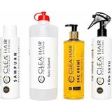 Belirtilmemiş Cleahair Protez Saçlara Özel Şampuan+1litre Solvent+Saç Kremi+Fön Suyu