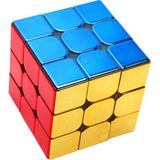 Belirtilmemiş Cuberspeed Cyclone Erkek Çocuklar Için Metalik 3x3 Hızlı Küp Parlak Ayna Yansıtıcı Çıkartmasız Bulmaca