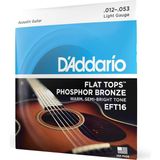 Belirtilmemiş Daddario EFT16 Akustik Gitar Tel Seti, Flat Tops, Phosphor Bronze