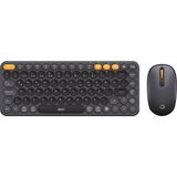 Belirtilmemiş Daxi MK350 Creator Combo Sessiz 3 Kanallı Bluetooth + 2.4g Wireless Türkçe Q Klavye Mouse Seti Ergonomik Tasarım