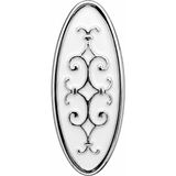 Belirtilmemiş Dekoratif Oval Gömme Dolap Kulpu 40 mm Vida Aralığı – Parlak Krom